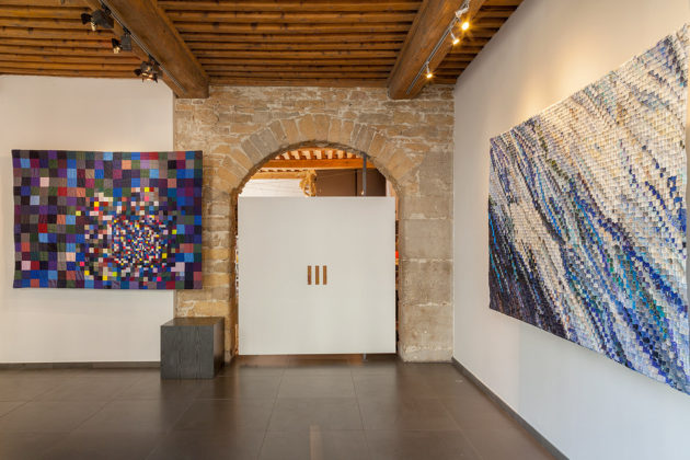 en Résonance avec la Biennale de Lyon 2017art textile, sabine cibert, art contemporain, Showroom Galerie 7 toiles grands formats, exposition émergences