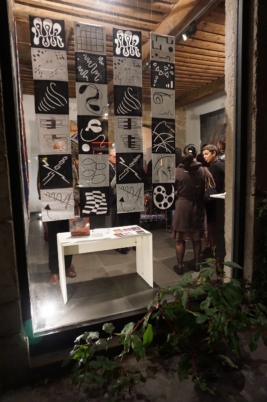 sabine cibert, art contemporain, art textile grands formats, Showroom Galerie 7 partitions textiles, itinéraire grand format,