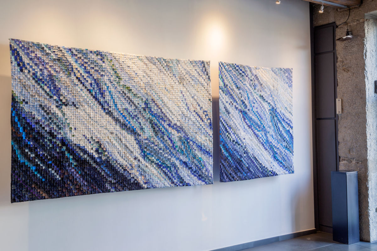 Sabine Cibert - Eau vive 3 et Eau vive 1 - exposition